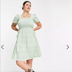 NWT Urban Threads from ASOS women’s plus uk26 us22 green Daisy dress